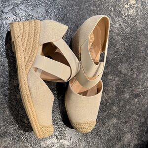 Women’s Cream Espadrille Wedges